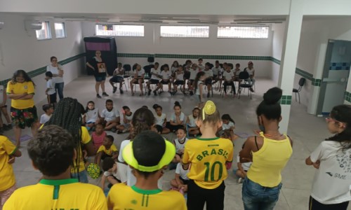 Escola Municipal de Volta Redonda desenvolve atividade voltada para a Copa do Mundo